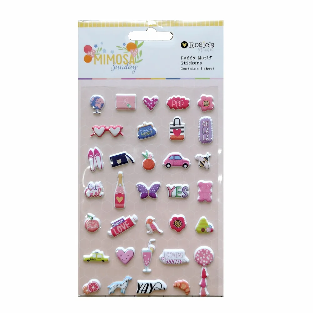 CRZCrafter пышные наклейки с мотивами самоклеящиеся для скрапбукинга изготовления