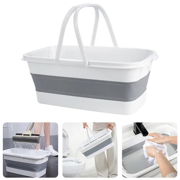 

Foldable Mop Bucket Fishing Retractable Foldable Basin Camping Car Wash Bucket Home Mop Wash Bucket Cleaning Tool Supplies