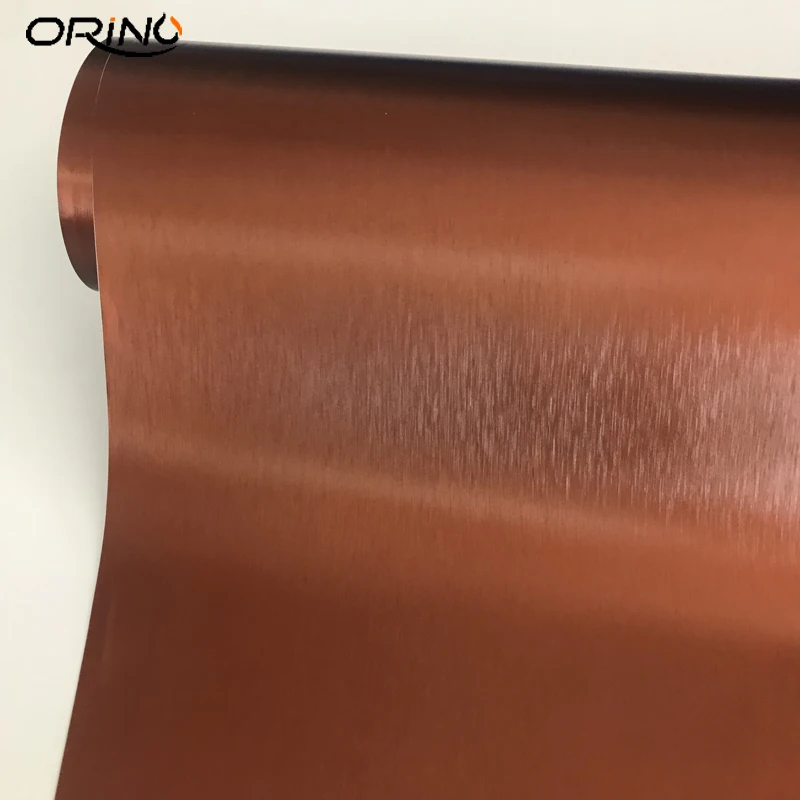 Brown Brushed Metallic Vinyl Wrap Sticker-4