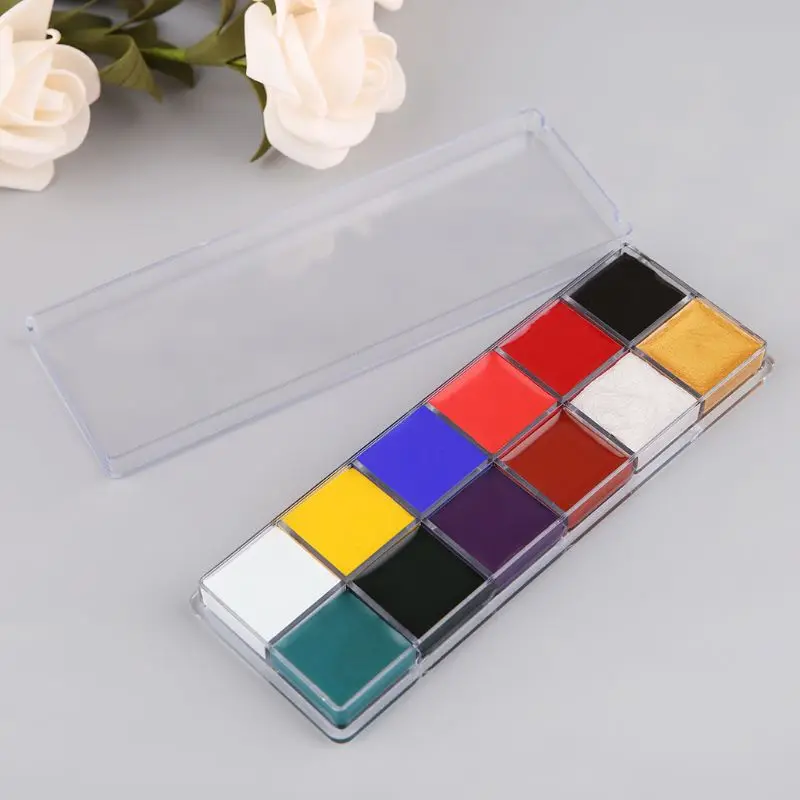 12-color face body art painting body painting drama clown Halloween makeup face Halloween party