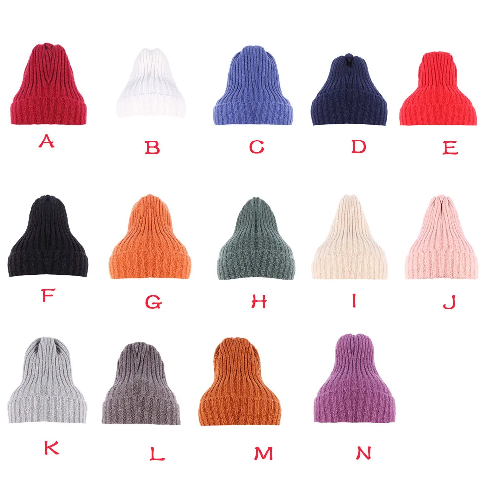 Новая мода унисекс Зимние шапки для мужчин и женщин Skullies Beanies шикарный вязаный мешковатый мягкий теплый головной убор
