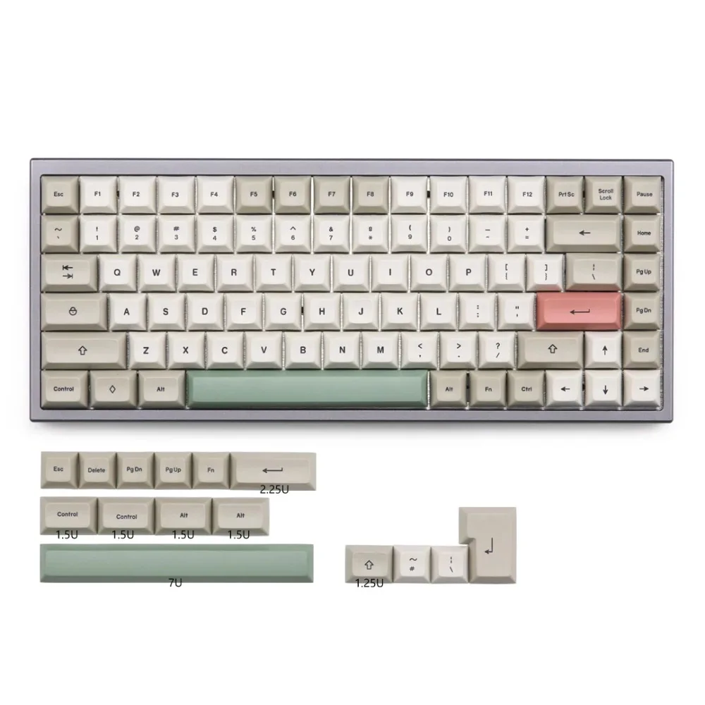 DSA 9009 набор брелоков 99 клавиш для механической клавиатуры cherry mx, подходит для KBD75