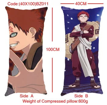 

Naruto Gaara Anime Customized Pillow Case Home Bedroom Pillows Cover Cartoon Decorative Pillowcase Unisex New