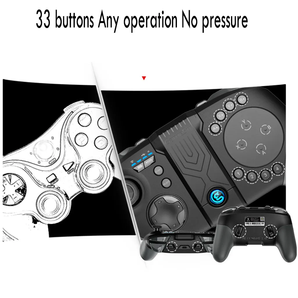  Bluetooth Game Controller Wireless Gamepad Gaming Controller Game Pad Joystick for PS3 Android IOS 