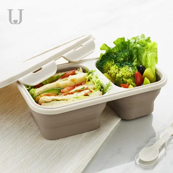 

Folding lunch box portable telescopic outdoor travel picnic simple lunch box