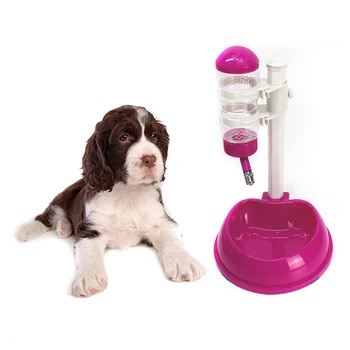 

Pet Automatic Drinker Dog Bowls Water Bottles Universal Dog Drinker Feeder Liftable Bowl Dispenser Bowl Puppy Pet Supplies