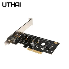 UTHAI T17 M.2 NVMe SSD Adapter NGFF TO PCIE3.0 X4 M Key SSD Converter 2230-2280 Size M2 Expansion Card For Msata 3.0 Adapt
