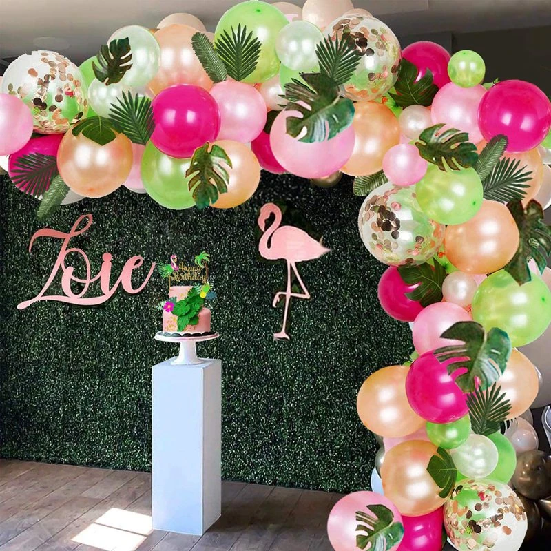 Kit de arco de guirnalda de globos hawaianos tropicales, globo de confeti  para Baby Shower, decoración de fiesta de cumpleaños y Verano de Hawaii,  fiesta de boda|Globos y accesorios| - AliExpress