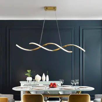 

LICAN Modern Led Pendant Lights for Living room Kitchen Lamparas De Techo Colgante Moderna Chrome Gold Luminaire Pendant Lamp
