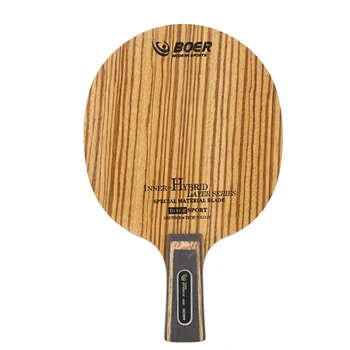 

BOER Zebra Table Tennis Paddle Ping Pong Racket Bat Shakehand Penhold 7 Layers