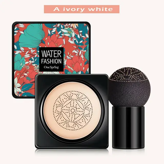 Air Cushion Foundation Mushroom Head CC Cream Concealer Whitening Moisturizing Brighten Face Base Tone Makeup Cosmetic Kосметика A ivory white