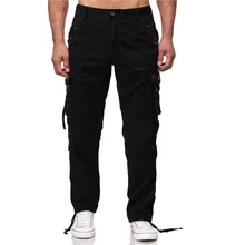 Мужские тактические брюки-карго, мужские военные брюки, хлопок, много карманов, тянущиеся гибкие мужские повседневные брюки, Свободные Комбинезоны