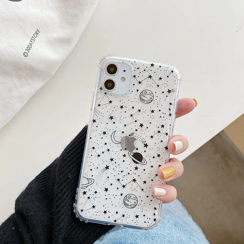 Planet Stars Moon Pastel iPhone Case - 15 - Kawaii Mix