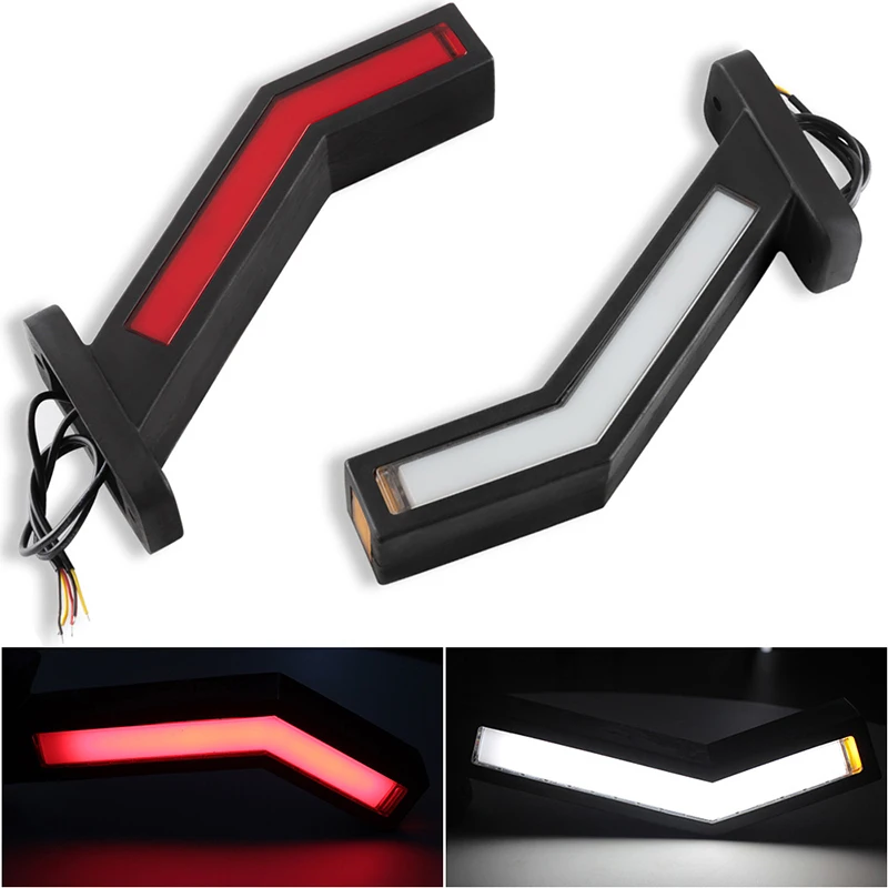 2pcs Stop Signal Led Side Marker Caravan Trailer Lights 24v Led Lights