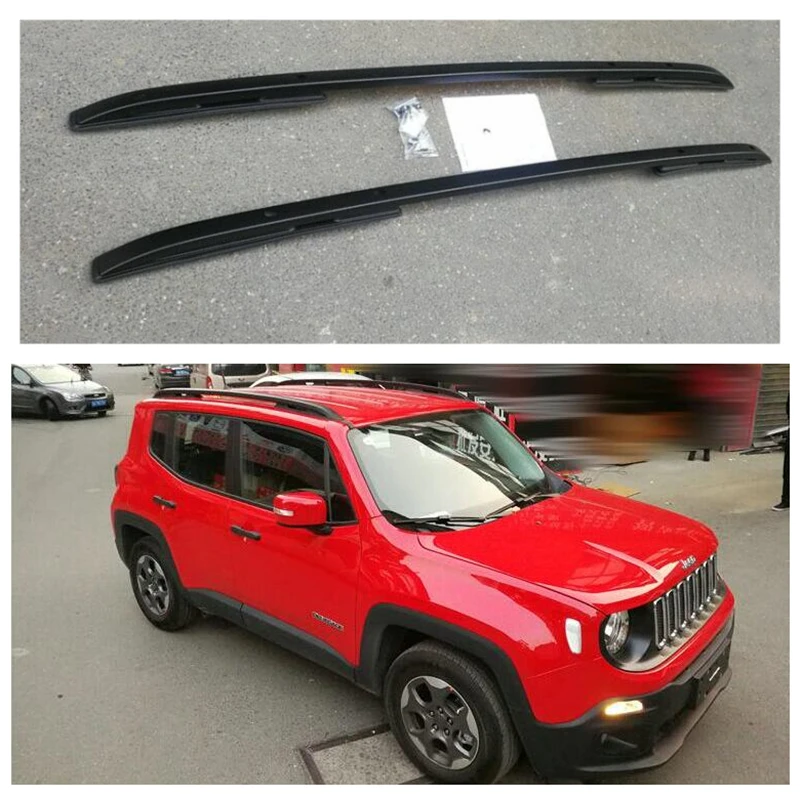 pour Jeep Renegade 2019 Barres DE Toit pour Voiture 135 CM Barres D/ÉJ/À avec Rails Non ATTACH/ÉS COMPL/ÈTEMENT AU Toit Porte-Bagages en Aluminium HOMOLOGU/É