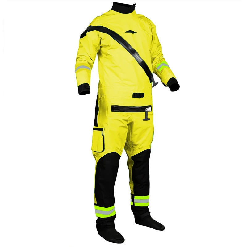 Super Survival Dry Suit With Reflective Strip Increased Visibility Kayaking Equipment Surface DrySuits Waterproof Seal for Men | Спорт и