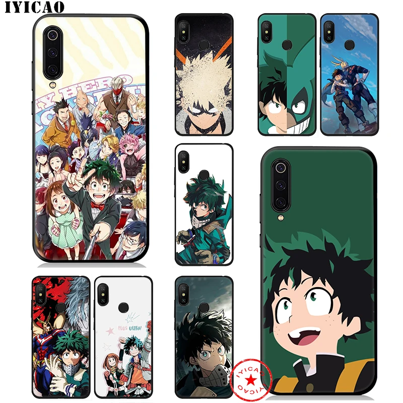 Мягкий чехол IYICAO My Hero Academy для Xiaomi Mi 10 A3 A2 Lite A1 CC9 CC9E 9T 9 8 6 SE Pro F1 Max 3 5X 6X MiA1 MiA2 |