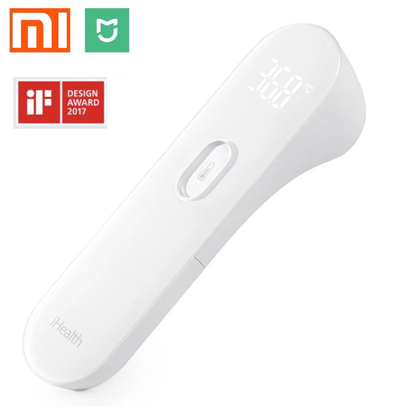 Оригинальный светодиодный термометр xiaomi mijia iHealth светодиодный Бесконтактный цифровой инфракрасный термометр для лба для детей и взрослых|tester|tester temperaturetester digital | АлиЭкспресс