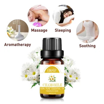

Elite99 10ml Chamomile Essential Oil for Air Freshening Diffusers Aromatherapy Calming Skin Care Relaxing Massage Essential Oils
