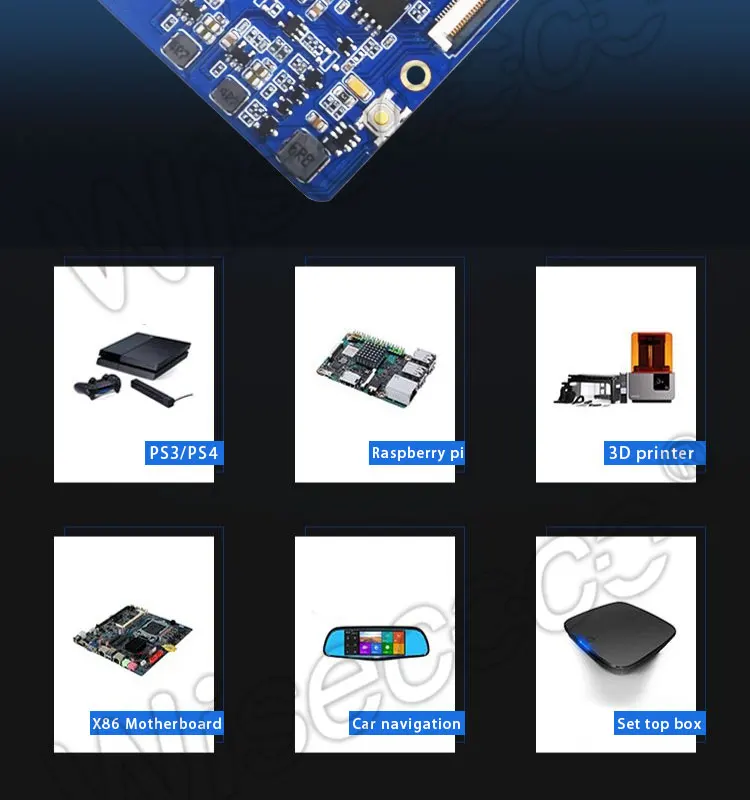 7 дюймов 1920*1200 ips экран 40pin 500 яркость дисплей с mini HDMI type-c драйвер платы для ps3 PS4 raspberry pi pc дисплей