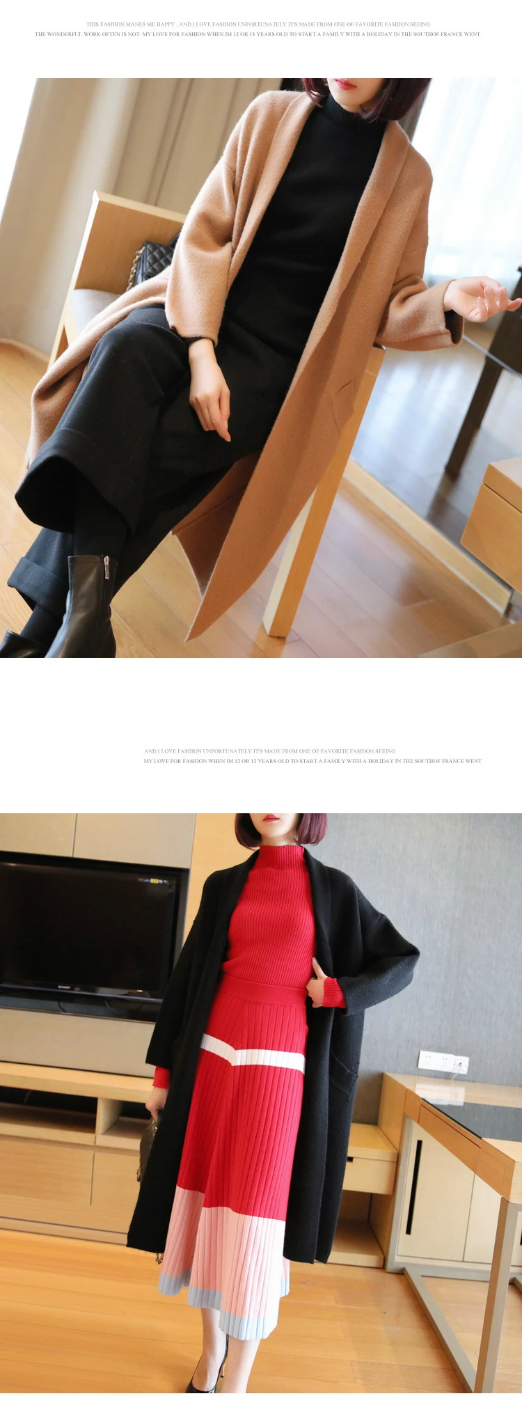 Женский вязаный свитер с длинным рукавом, кардиган для женщин, весеннее однотонное пальто, верхняя одежда, пальто, длинный кардиган, толстый теплый