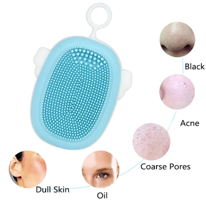 

Face Cleaning Brush Battery Electric Face Brush Tool Silicone Cleaner Waterproof Beauty Soft Deep Cleaning Brush