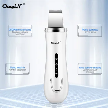 

CekyiN Ultrasonic Skin Scrubber Deep Face Cleaning Machine Peeling Shovel Facial Pore Cleaner Face Skin Scrubber Lift Machine