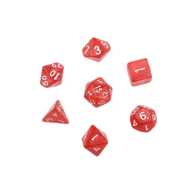Взрослые игральные кости набор D4 на возраст 6, 8, 10, 12 лет 20 TRPG драконов многосторонний Настольный многогранные кубики лотереи настольные игры развлечения, детский набор игрушек