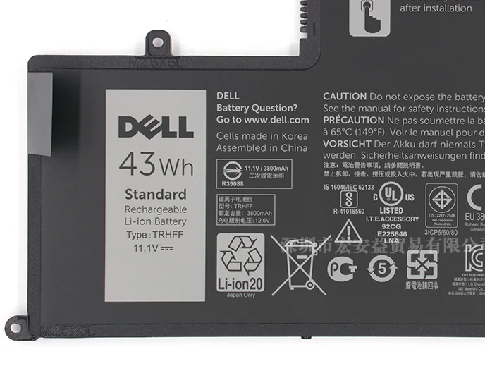Ноутбук Батарея Замена для DELL Inspiron 5547 5545 5548 5447 5445 5448 14-5447 15-5547 3450 3550 TRHFF
