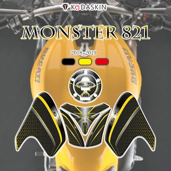 

KODASKIN 3D Printing Gas Cap Tank Traction Pad Knee Feul Tank Pad Motorbike Stickers for DUCATI monster 821