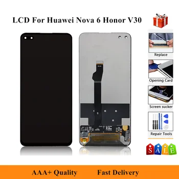 

6.57'' Display Replacement For Huawei Nova 6 WLZ-TN00 AL10 LCD Touch Screen Digitizer Assembly For Huawei Honor View 30 Display
