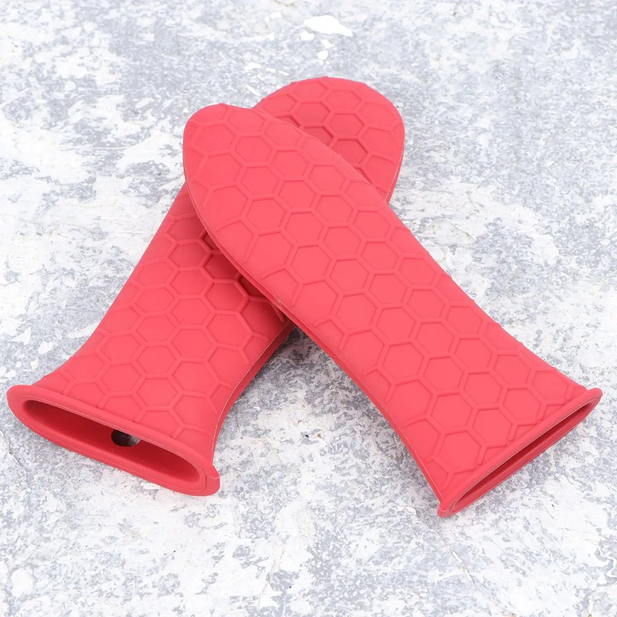 2 шт. силиконовая противоскользящая ручка для кастрюли защитный рукав горячая