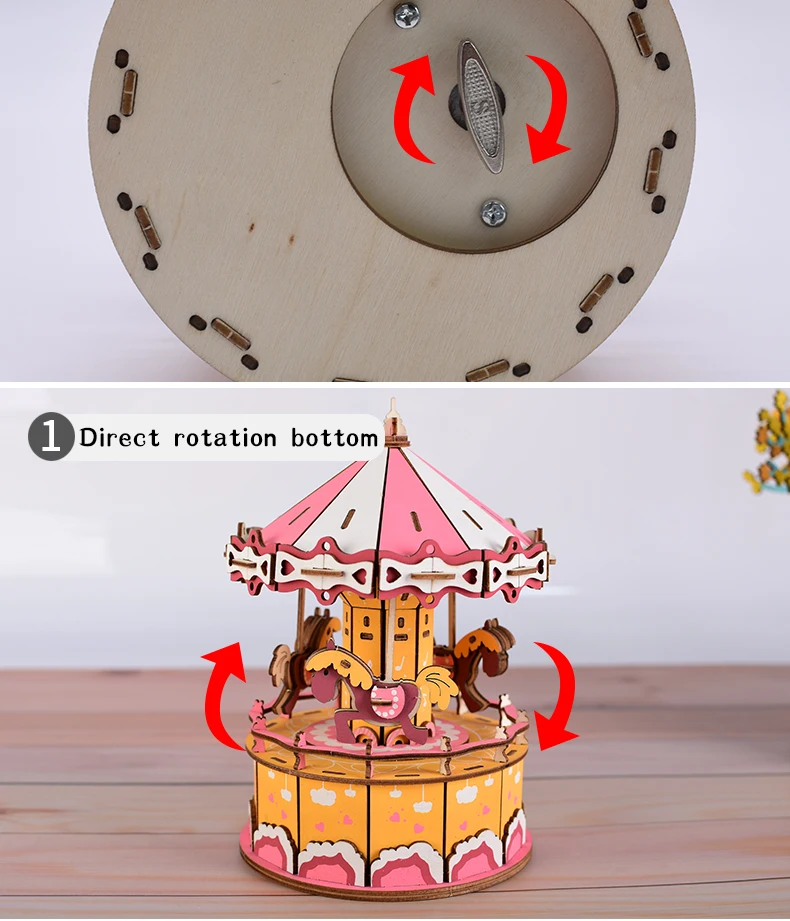 CUTEBEE DIY музыкальная шкатулка кукольный домик Миниатюрный Кукольный дом с деревянная мебель для дома игрушки для детей на день рождения Рождественский подарок MUB5