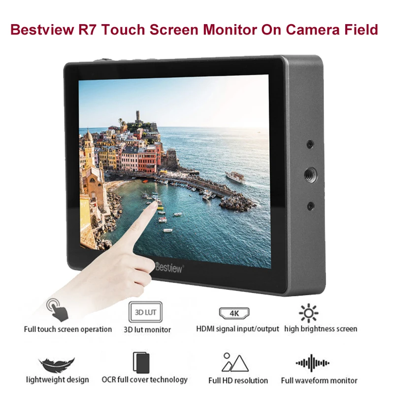 Bestview R7 7 дюймов на камеру DSLR полевой монитор 3D LUT сенсорный экран ips FHD 1920x1080 Видео