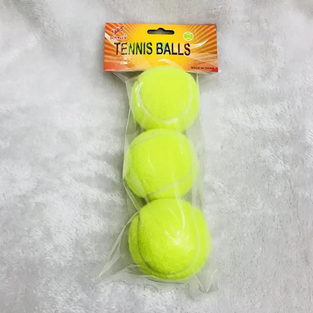 1 шт., профессиональный резиновый теннисный мяч с высокой стойкостью, прочный Теннисный тренировочный мяч для школьных клубных соревнований, тренировочных упражнений