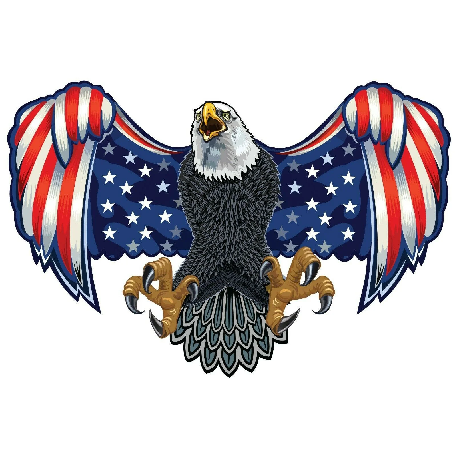 Calcomanía de pared de águila americana para coche, decoración de vehículo,  camión, portátil, LO268 - AliExpress