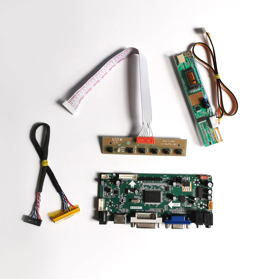 Панель ЖК-монитора M.NT68676 для B170PW03 V4 V5 LVDS 30Pin CCFL 1440*900 17 &quotVGA + DVI контроллер экрана
