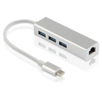 

USB C Hub Type-c Adapter Thunderbolt 3 RJ45 Gigabit network port Ethernet USB 3.0 HUB Dock Multi Splitter Converter