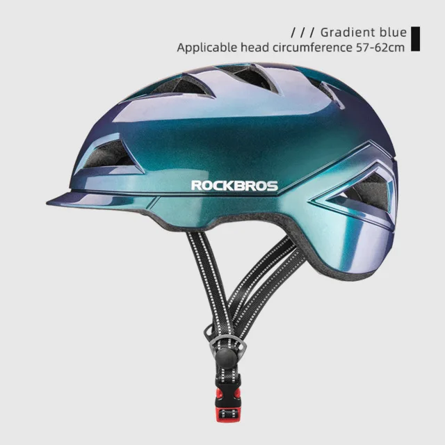 ROCKBROS-casco de seguridad para bicicleta eléctrica, transpirable, a
