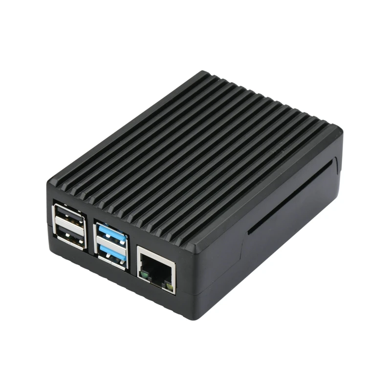Raspberry Pi 4 Алюминиевый сплав чехол пассивное охлаждение черный корпус металлический корпус тепловыделение для RPI 4