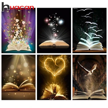 

Huacan Full Square Diamond Painting Book Kit 5D DIY Diamond Embroidery Mosaic Fantasy Decorations Home