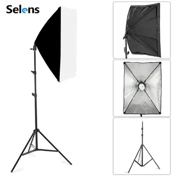 

Photography Softbox Lighting Kits 50x70CM Professional Continuous Light System For Photo Studio Equipment 2m Tripod