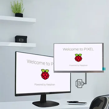 

7inch IPS Remote Control 1024x600 LCD TFT Display Mini Computer Monitor Screen Kit HDMI VGA 2AV Plug And Play For Raspberry Pi
