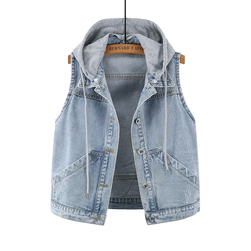 4xl denim vest