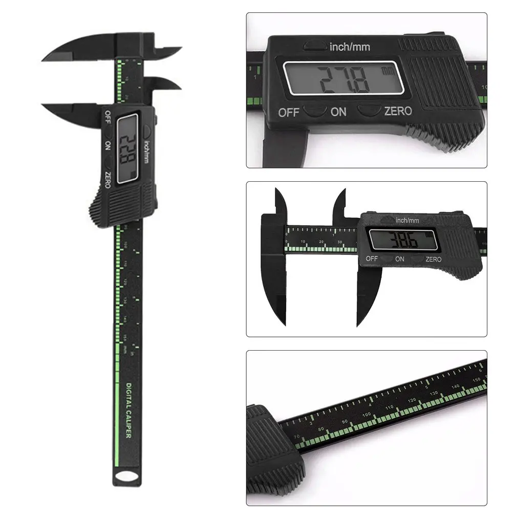Accurate 0-150mm LCD Digital Display Electronic Vernier Caliper Gauge Micrometer Caliper Ruler Measuring Tool Device Hot Hot