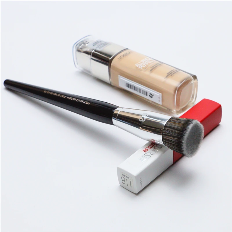 

1 piece High Quality Synthetic hair Profession Face Makeup Concave Creamy Concealer BB cream liquid Foundation brush tools #63