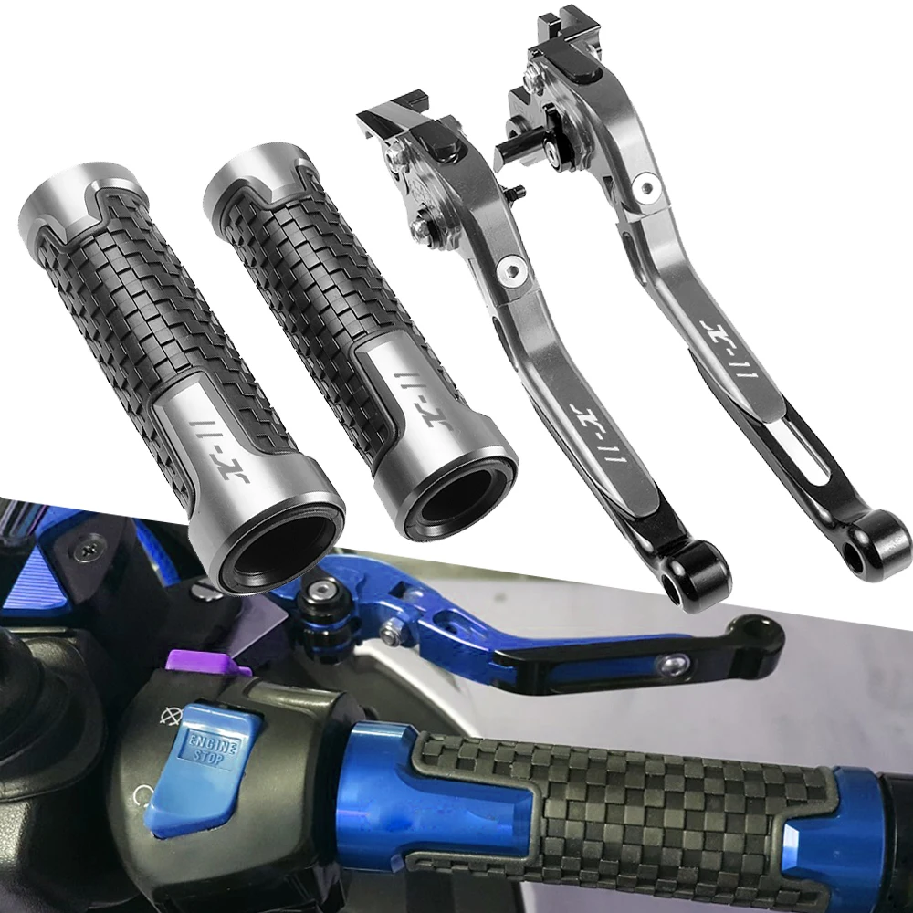 

New Motorcycle Adjustable Foldable Extending Brake Clutch Lever Handle Grips Set For Honda X-11 X 11 X11 1999 2000 2001 2002
