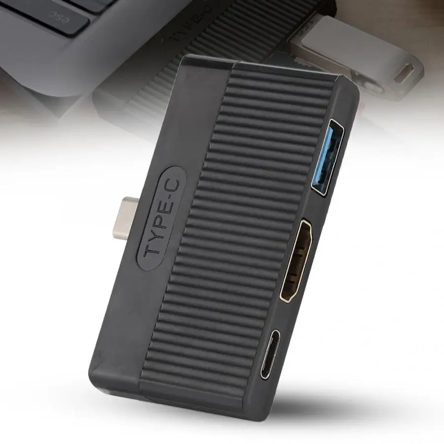 USB-C к HDMI/USB3.0/PD 3-в-1 док-станция для THU04 Тип-C концентратор 4K HD адаптер USB-C для USB3.0