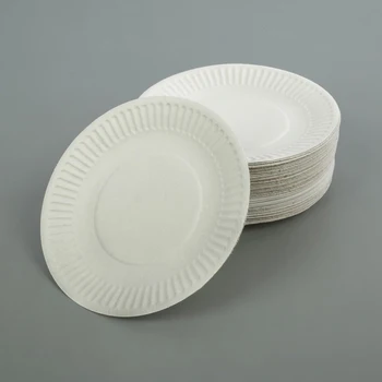 

A set of disposable plates 100 pcs, d = 17 cm, white