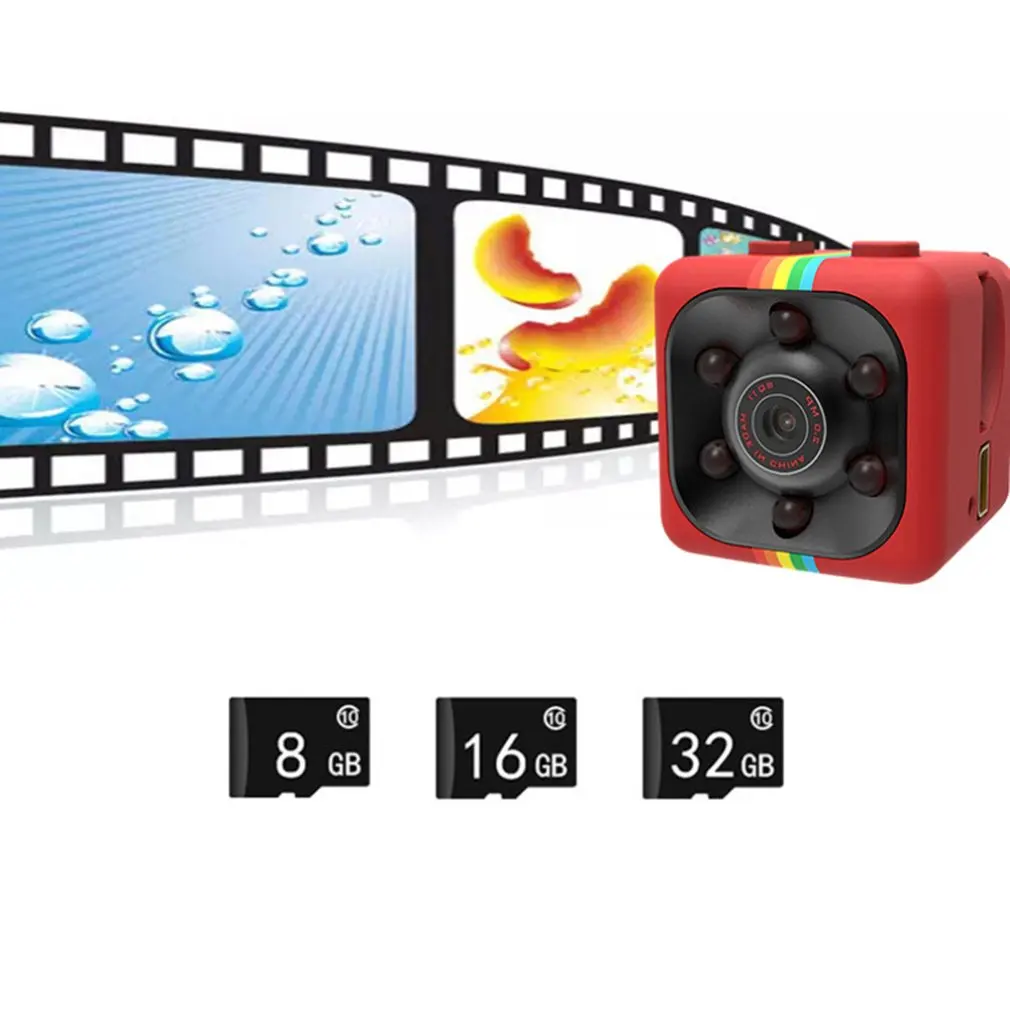 

HD Sports DV Webcam SQ11 Matte Plastic HD Night Vision Motion Detection Stable Performance Wide Angle Shooting